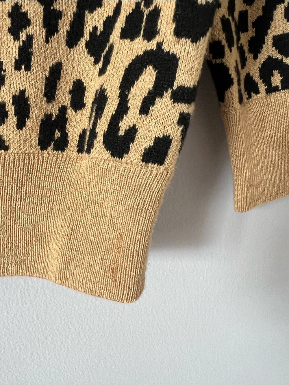 J. Crew Leopard Print Crewneck Sweater